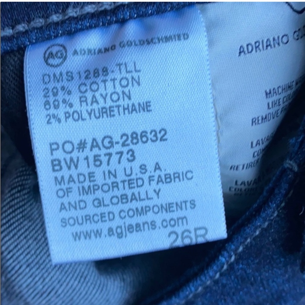 AG Adriano Goldschmied The Legging Super Skinny Dark Wash Jeans Size 26 - Picture 9 of 9